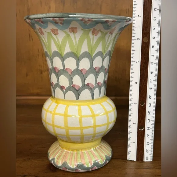 Vintage MacKenzie Childs Vase - King Ferry - Picture 7 of 8